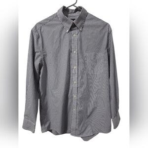 Lauren Ralph Lauren Black Label Mens Stripe Button Down Shirt Long Sleeve Size L